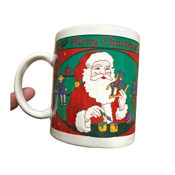 Vintage Riviera Van Beers Signature Set of 4 Mugs Night Before Christmas 11 oz. - Picture 9 of 13